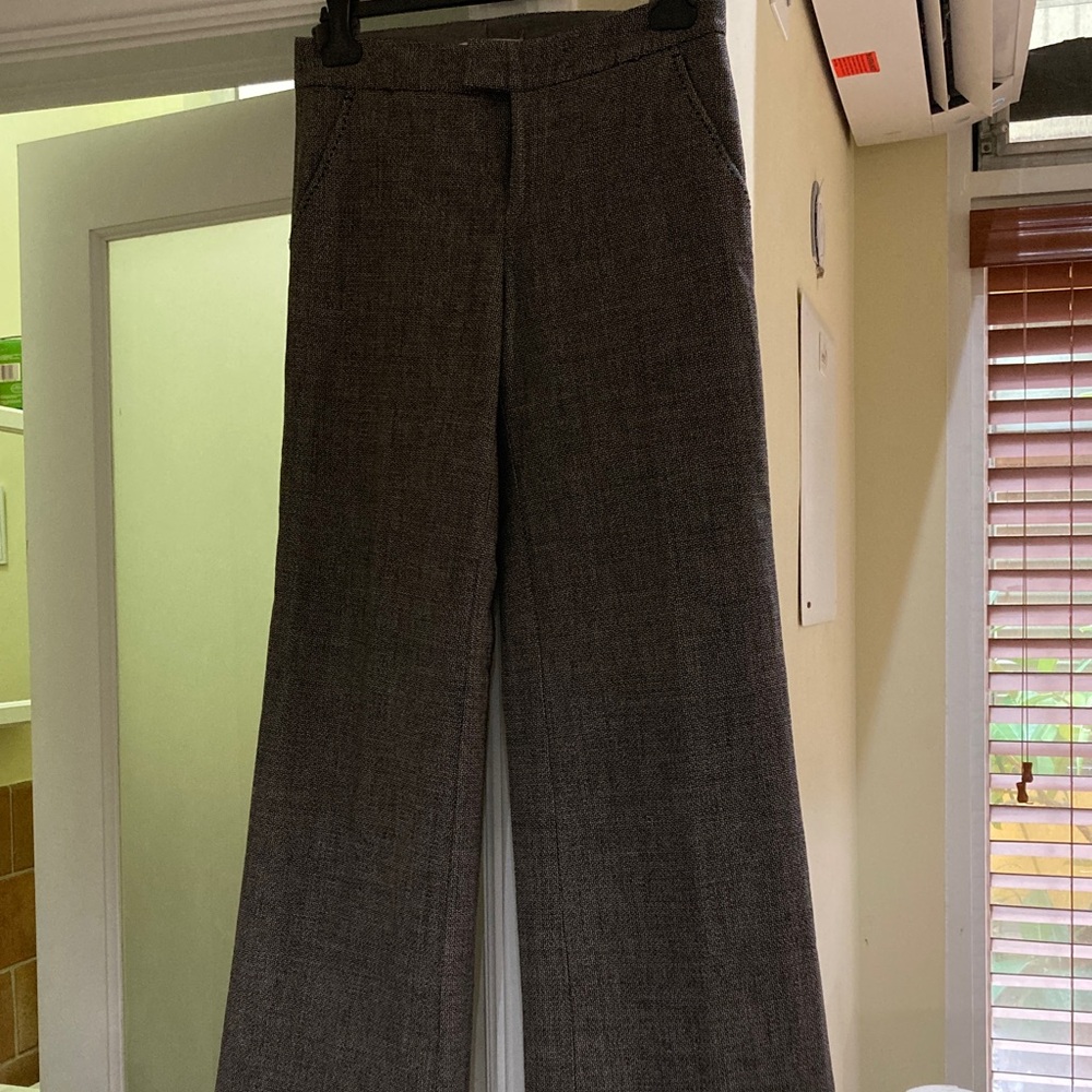 Rebecca Taylor Charcoal Wide Leg Pants